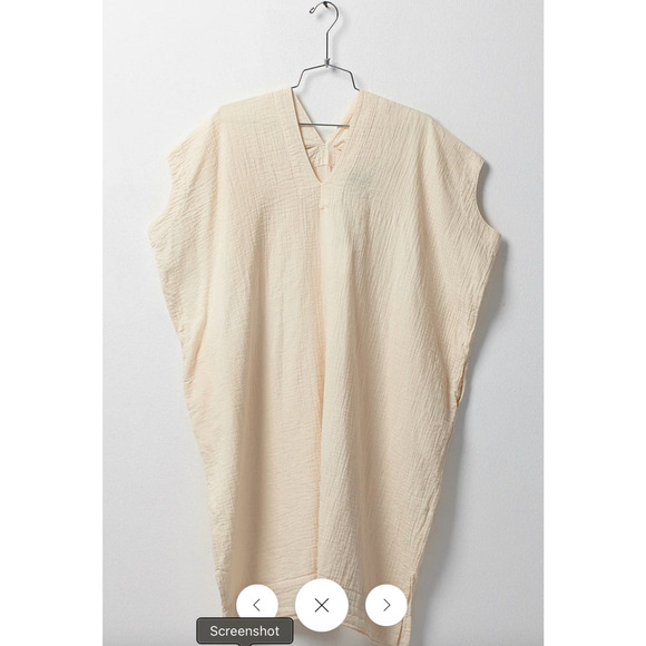 Atelier Delphine studio Crinkled cotton dress Small Oversized Ivory - Picture 1 of 10